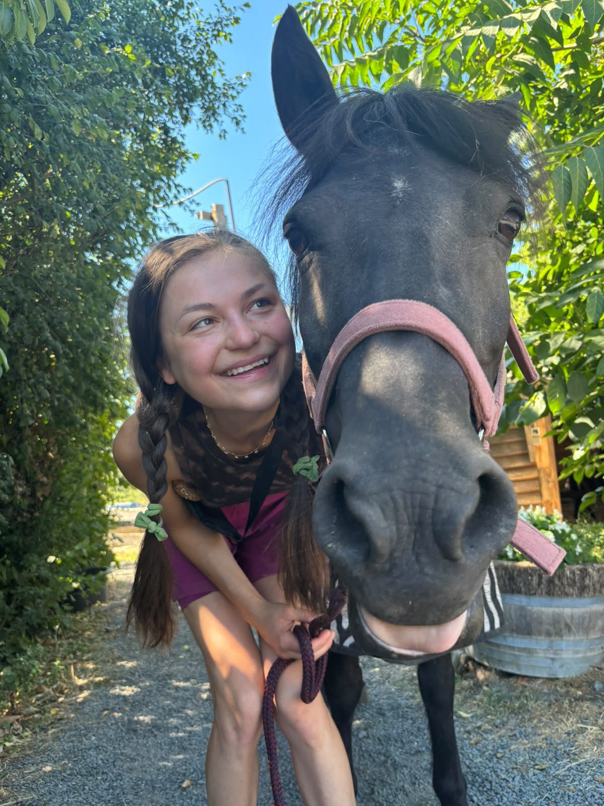 Mathilda mit Pferd